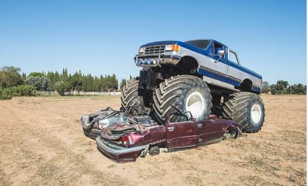 Monster Truck Crushing Cars