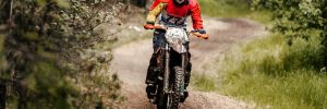 Riding bike on sand