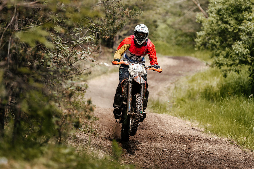 Riding bike on sand