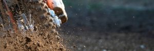 dirt bike racing on off road trail